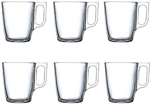 Luminarc Nuevo Caja 6 Mugs Vidrio 25cl Sodo Apto Microondas Apto Frigorífico Reciclable