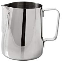 Brandani - Lechera profesional de acero inoxidable, 0,35 l