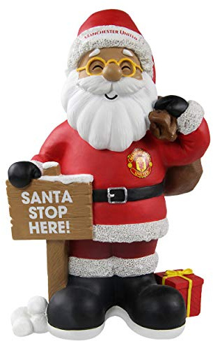 Forever Collectibles UK FOCO Man United FC Weihnachtsmann, Kunstharz, hochwertig, 25,4 cm
