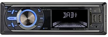 Caliber Autoradio - Auto Radio mit USB-Ladegerät - Aux In - DAB - DAB Plus - FM - SD - USB - Mit Fernbedienung - RCA-Ausgang - Schwarz - 1 Din