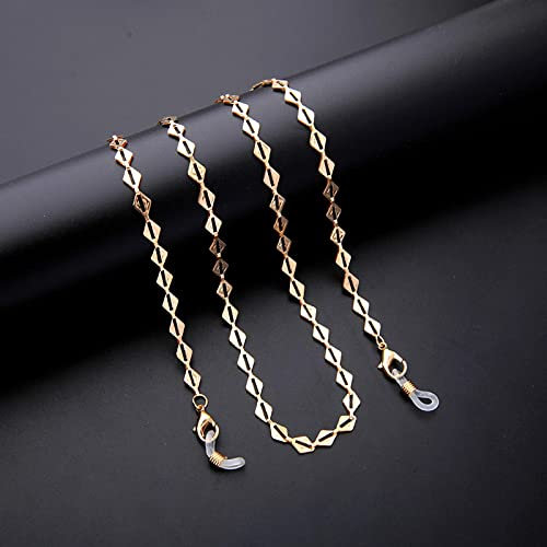 Brillenkette Metall Gold Sonnenbrille Brillenkette Halter Frauen Männer Brillen Halskette Anti-Verlorene Punk Strap Lanyard Yjl41