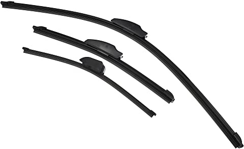QUARKZMAN 3 Scheibenwischer Blätter Set Für Hyundai I30 GD 2012-2017 | Für Hyundai Elantra GT 2012-2017, Schwarz, Gummi & Kunststoff, Größe 26, 14, 13, Allwetterfest