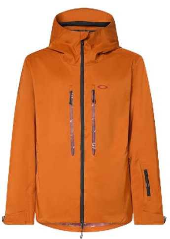 Oakley Mens Team Collection Outpost Recycled Shell Jacket, Ginger, X-Large
