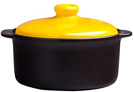 Cazuela Redonda De Cerámica/Olla De Barro/Olla De Barro/Utensilios De Cocina De Cerámica Cocina De Inducción De Calor Llama Abierta Cazuela De Resistencia A Altas Temperaturas/Cerámica Domé