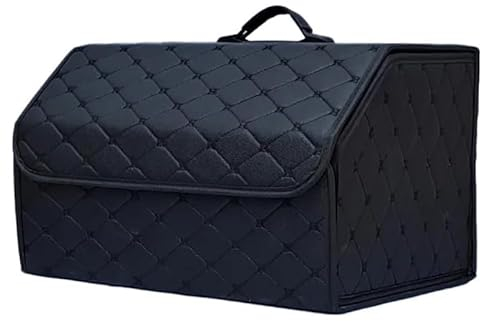 REDVIT Kofferraum Organizer für Chevrolet Orlando Trax Lacetti Nubira Cruze, Leder Kofferraumtasche Wasserfeste Faltbarer Kofferraum-Organizer mit Verstärkten Griffen Auto Kofferraum Organizer Box