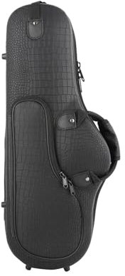 Altsaxophon-Etui, Anfänger-Etui, Oxford-Stoff, tragbare Hartschalentasche mit Tasche für Altsaxophon, Gigbag, Saxophon-Aufbewahrungstasche, Schwarz