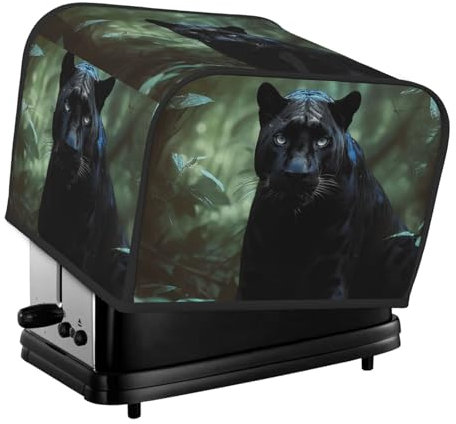 Toaster-Abdeckung für 4 Scheiben, für kleine Geräte, mit Taschen, Toaster, Staubschutz mit Griff oben, waschbar, universelle Brotbackmaschinen-Abdeckung für Küche