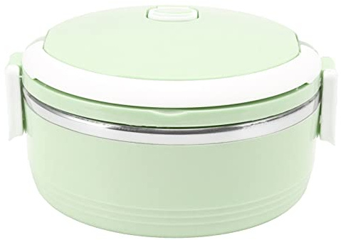 HAOHIZE Lunch Box Termico, Contenitore per Insalata per Pranzo Contenitori per Pranzo Coibentati in Acciaio Inossidabile Lunch Box Termico Portatile con Fibbia di Sicurezza per (Verde)
