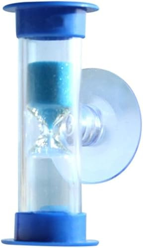 Blue Sand Timer,Toothbrush Timer,Hourglass Clock Plastic Suction Cup Hourglass Sandglass Desktop Ornament Party Favors,Thermometers and Timers,Sand Timers for Kids