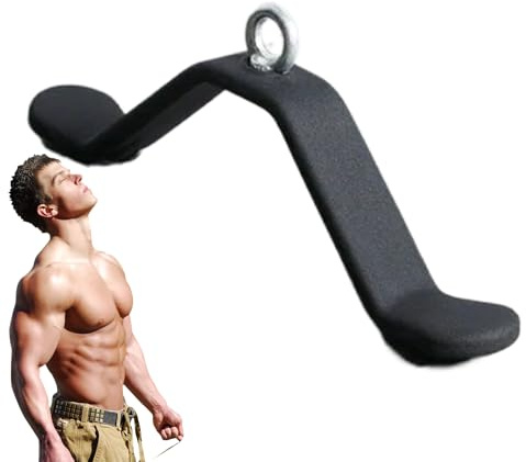 Trizeps-Pulldown-Hantel – robuste Zugstange, ergonomische Fitness, verstellbarer Fitness-Aufsatz für Muskelaufbau und Unterarmtraining, Krafttraining, Heimübungen oder Outdoor-Sportarten