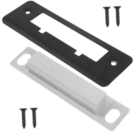 FOYTOKI Plaque De Renfort De Porte Gâche De Porte Obturateur De Trou Cache-pêne Dormant Acier Inoxydable Extérieures Accessoire