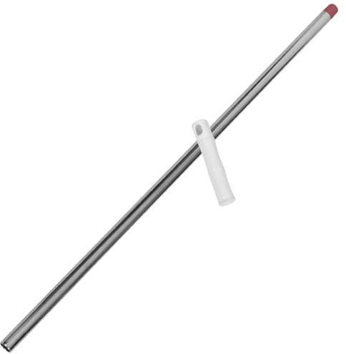 FIXOSHEE Mango de Escoba Metálico Resistente Barra de Extensión Gruesa de Acero Inoxidable Antióxido Empuñadura Cómoda para Barrer Múltiples Superficies Repuesto Duradero