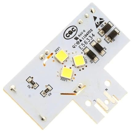 Filteilect Módulo de retroiluminación LED para refrigerador C00345689 compatible con Hotpoint para modelos Indesit, construcción de resina epoxi de bajo consumo MDG-57 A07