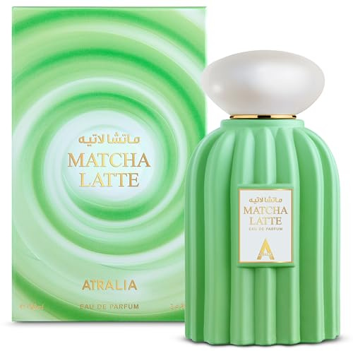 Atralia Matcha Latte Eau de Parfum 100ml – Creamy Gourmand Scent | Creamy Sweet Gourmand – Vanilla, Toffee, Tonka Bean & Musk