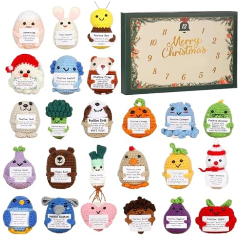 Penlimly Calendrier de l Avent avec Compte à Rebours pour Noël - 2D En Acrylique Cadeau De Fête Pour Les Fêtes - Calendrier de l'Avent pour 24 Jours 2025,Pour Les Ages Adolescents Adultes