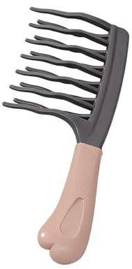 Cuixia 2 Pcs Wide Tooth Comb for Curly, Double Wavy Teeth Detangling Comb, Curly Hair Brush, Detangler Hair Brush Large Tooth Shower Hair Comb for Wavy Hair Women, Men, and All Hairs Types