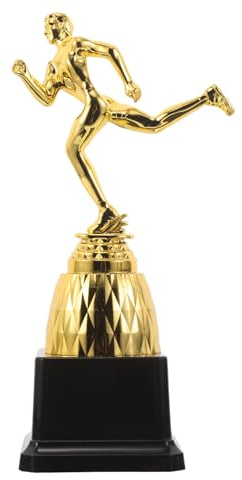 TOYANDONA Coppa da Corsa in Plastica Oro Grande per Cerimonia di Premiazione Sportiva Scolastica Premio per Gare e Feste all’Aperto Decorazione per Competizioni e Celebrazioni Sportive