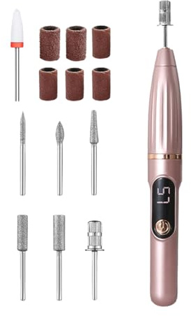 Elettrica per Unghie 15000 RPM Apparecchio Elettrico per Levigare Unghie | Macchina Per tura Senza Filo Per Casa, Salone, Spa Quotidiana, Viaggi, Campeggio, Pedicure E Manicure
