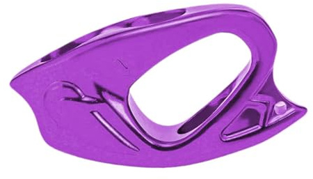 Gralara Rope Ascender Clamp, Aluminum Rope Grabber, Self-Locking Training Device for Climbers, Fall Protection Equipment for Rope Techniques, Outdoor, Purple