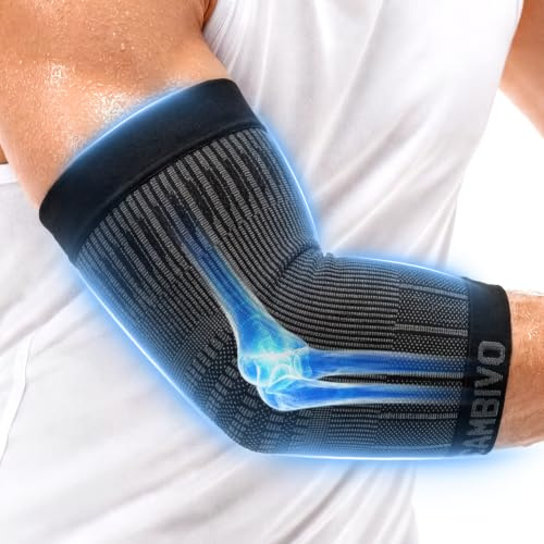 CAMBIVO Elbow Brace for Tennis Elbow, Compression Sleeve, 1 Pack