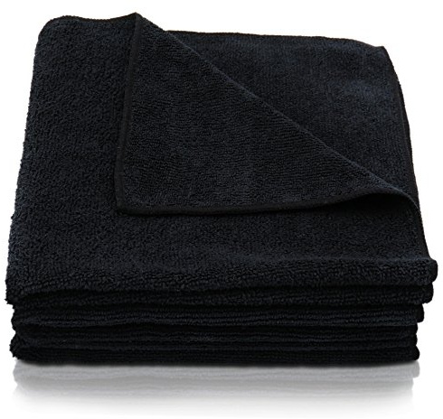 awiwa® Black Mikrofasertücher Auto 3er Set 40x40 cm – extra weich & lackschonend, extrem saugstark, kratzfrei zum Reinigen Polieren Trocknen, für Lack Glas Kunststoff Chrom, waschbar bis 60 °C