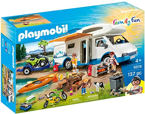Playmobil 9318 Aventure au Camping - Family Fun - Vacances Loisirs - Taille Unique