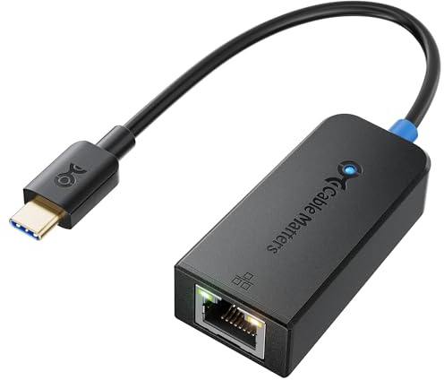 Cable Matters Adaptateur USB C Ethernet 2,5Gbps, Adaptateur USB C Ethernet 2.5 Gigabit (LAN USBC 2.5gbps) - Compatible Thunderbolt 4, USB 4 MacBook, Surface