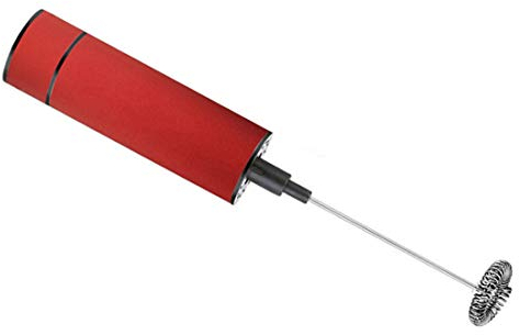 Montalatte Elettrico,Schiumatore con Testina del Frullino Molla, Schiumalatte Elettrico in Acciaio INOX Per Il Latte/Caffè/Cappuccino,Milk frother,Single