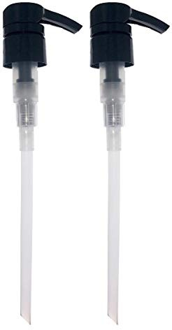 Barbers VIntage Universal pumpdispenser paket med 2, passar de populäraste schampon, balsamstorlek, 1 liter, 1 000 ml, 750 ml, 500 ml (svart)
