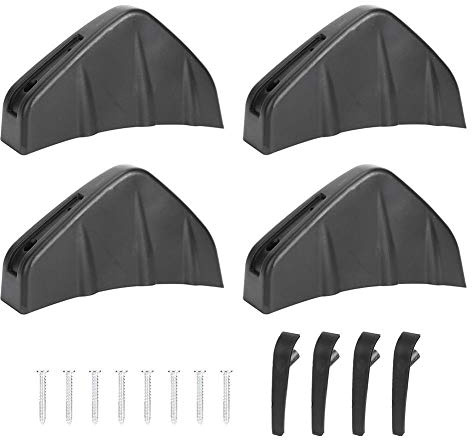 Dingln 4 Stück Heckstoßstange Spoiler, Universal Kohlefaser Heckspoiler Diffusor, Stoßstange Schützen Abdeckung Mit Haifischflosse Aussehen, Auto Zubehör