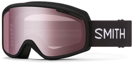 SMITH Vogue Goggles for Women with Carbonic-x Lens – Performance Snowsports Goggles with Replaceable Lens for Skiing & Snowboarding – Black + Ignitor Mirror