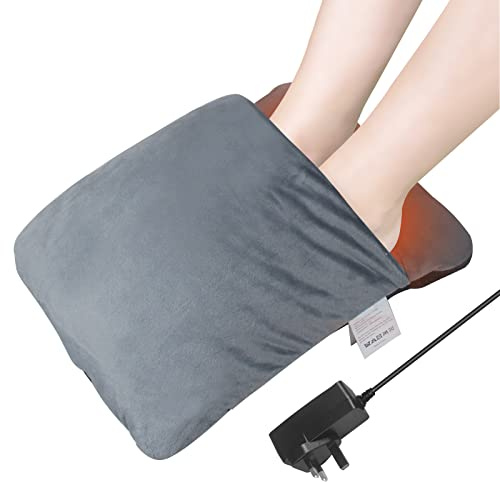 Electric Foot Warmer for Cold Feet,Feet Warmers for Men and Women Under Desk Foot Warmers with 3 Temperature Settings,Heated Foot 45 Minutes Auto Shut-Off,Overheat Protection