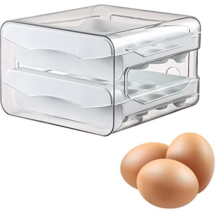 Eierbox, Ku?hlschrank Eier Aufbewahrungsbox, Eieraufbewahrung, Eierablage Im Kühlschrank Schubladentyp Eierbehälter, Stapelbar Eieraufbewahrungsboxen