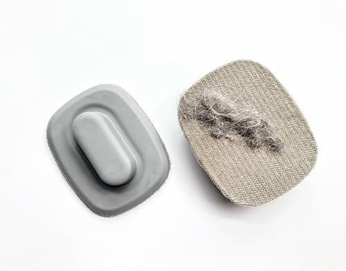 ConchGirl Lint Brush, Lint Remover, Pet Hair Remover, Clothes Brush, Magic Lint Remover Brush, Sheet and Carpet Cleaning Brush, No Need Lint Roller Refill.​ (Gray*2)