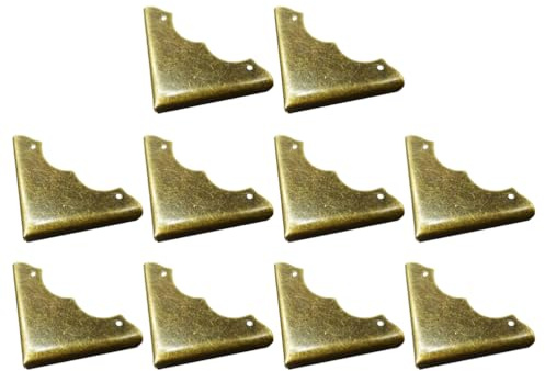 20Er-Box Tür Ecke farbiges Klebeband Vintage-Abdeckung schutzecken möbel tischdeko Sicherheitsschutz antiker Holzkoffer-Eckenschutz Holzkasten Antiquität Kupfer Horn Eckschutz