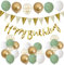 Ballons Anniversaire Decoration Vert Or Ballon Hélium Anniversaire Ballons de baudruche, Deco Anniversaire Guirlande Anniversaire Happy Birthday Bannière, Ballon Confettis pour Adulte Enfant Garçon