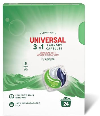 by Amazon Universal Wäschekapseln 3in1, 24 Waschgänge