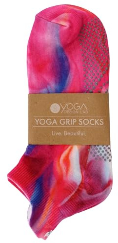 Yoga Design Lab - rutschfeste Yoga-Socken mit Griffen - Anti-Rutsch-Material für Yoga, Pilates, Ballett, Barre