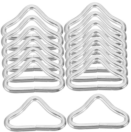 INOOMP 60stücke Trampolinschnallen Ersatz Trampolinringe Austauschbare Dreieckschnallen Zubehör Für Trampolinnetze Haltbar Und Sicher