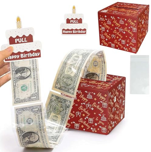 Lustige Geldgeschenke Geburtstag Geldgeschenk Geburtstag, Geschenkbox DIY –Geschenkverpackung Geldgeschenk, Leer Gutschein Box, Shopping Gutschein Präsent,Schwarze Box für Eltern, Liebhaber
