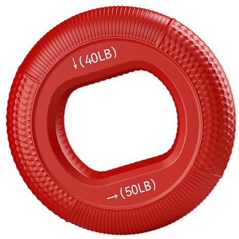 Anneau de préhension ergonomique pour renforcement de la main - Anneau d'exercice pour soulager le stress - Anneau de préhension portable - Rééducation de fitness - Appareil de musculation