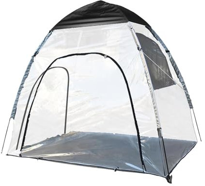 Transparent Event Tent | Clear Camping Shelter for Outdoor Weather Protection | Instant Weatherproof Sports Pod with PVC Rain Protection | Ideal for Outdoor Camping and Events