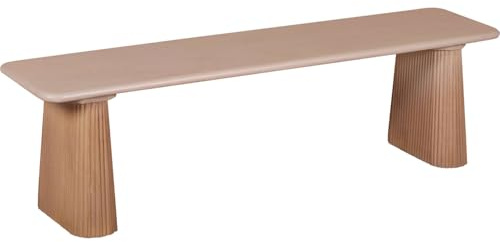IH DESIGN Handcrafted Jodhpur Solid Wood Dining Bench - Mango Wooden Seating for Kitchen & Dining Table