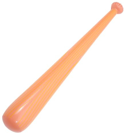 Toyvian Matracas Inflables de Bate de Béisbol Diseño de Madera, Material PVC Seguro y Fácil de Llevar para Animar Conciertos y Discos