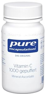 Pure Encapsulations Vitamin C gepuffert (1000mg) | Für ein starkes Immunsystem | 30 hochdosierte und magenschonende Kapseln | Schutz vor oxidativem Stress, Unterstützung der Kollagensynthese (Haut)