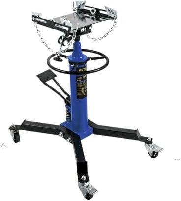 DGOINGPI Accesorios para Gatos Gato Elevador para Coche, transmisión telescópica hidráulica, Soporte de Gato de Suelo con Pedal, Rueda giratoria de 360° Elevador Coche(1660LBS Blue)
