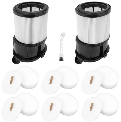 Filter Accessories Kit for Shark IP1251UKT IP1251UK IP1251 PowerDetect DuoClean Detect Anti-Hair Wrap Plus Lightweight Cordless Vacuum Cleaner Replacement Parts (8 Pack)