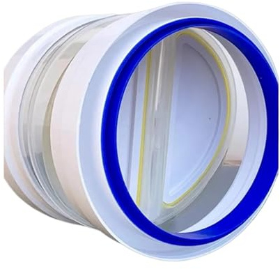 Clapet anti-retour for hottes de cuisine, compatible avec les tuyaux de 150/160/180 mm, double extrémité, anti-odeurs, contrôle de la sortie d'air frais