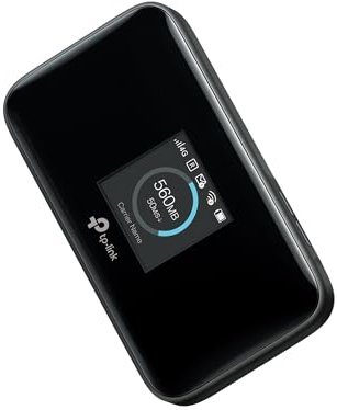 [Nuevo] TP-Link M7450 – Router WiFi Móvil 4G LTE, hasta 300 Mbps, WiFi Doble Banda, Conexión para 32 Dispositivos, Batería de 15 Horas, Ranura MicroSD, Ideal para Viajes, Teletrabajo y Camping