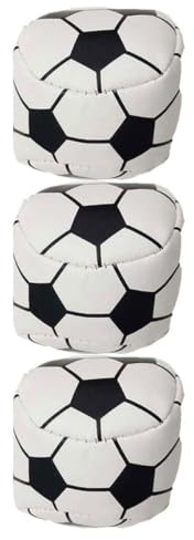 ERINGOGO Set 3 Sacchetti di Sabbia a Forma di Pallone da Calcio in Pu, Sicuri e Compatti, per Giochi di Lancio All'aperto, Carnevale e Attività Sportive